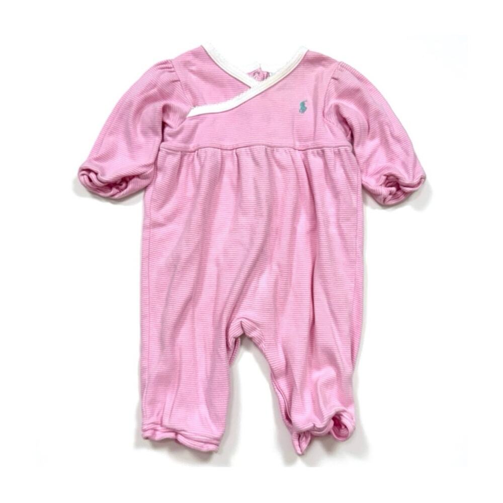 Ralph Lauren Striped Ruffle Coverall